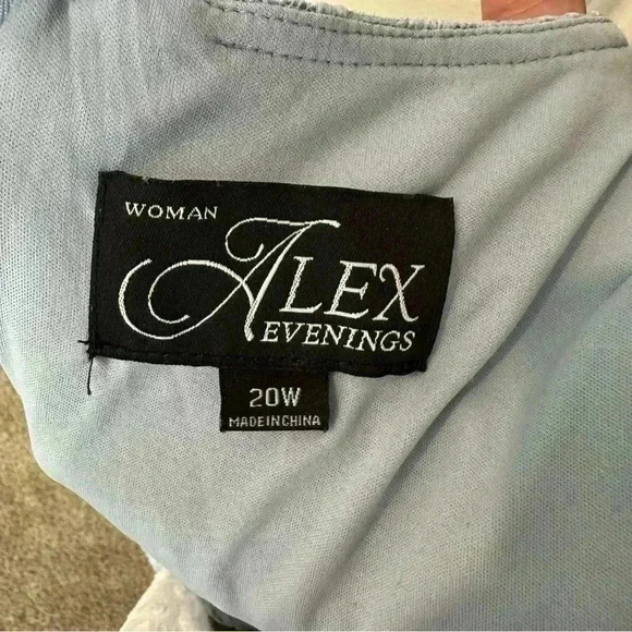 ALEX EVENINGS (mother of the bride) Trimmed Laced Sleeveless Dress Size 22W - Picture 12 of 13